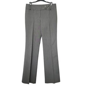 Ann Taylor Signature Straight Leg Gray Pinstripe Trousers Size 4